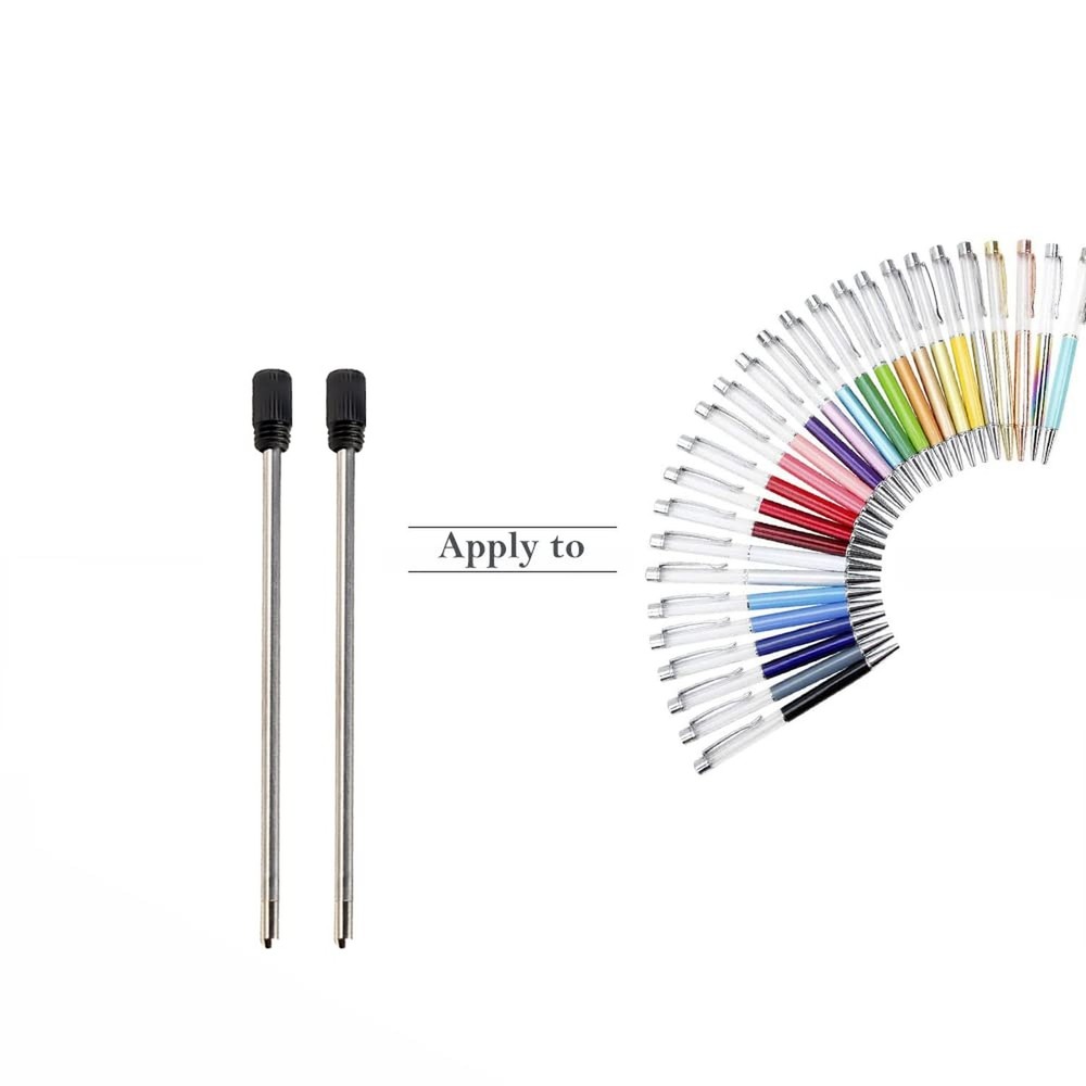 20 Pack 2.75 Inch Replaceable Ballpoint Pen Ink Refills, Refills, Medium Poin...
