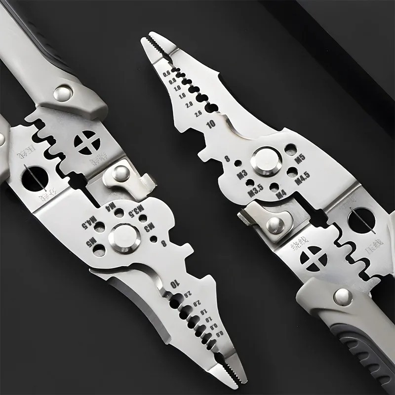 Heavy Duty Wire Stripper Cutter Crimper Pliers Multifunction Electrical Tool