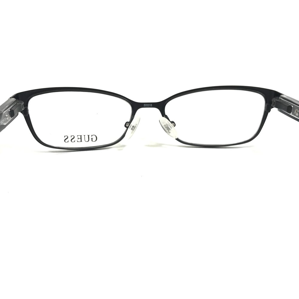 Guess Eyeglasses Frames GU2515 002 Black Rectangular Full Rim 50-16-135