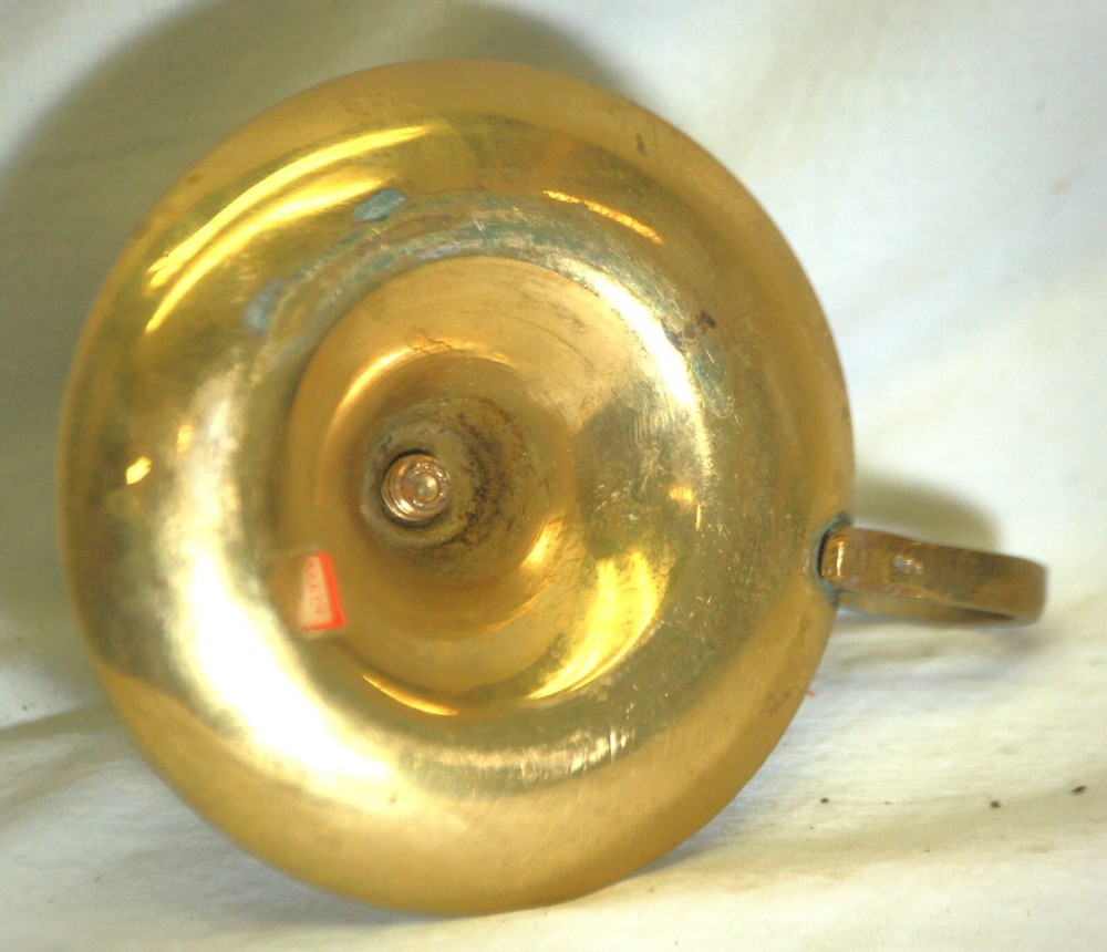 Brass Candlestick Holder Finger Loop Handle