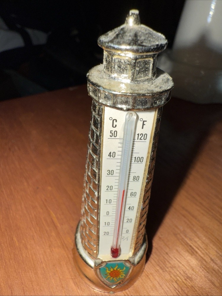 Lighthouse Silver Thermometer