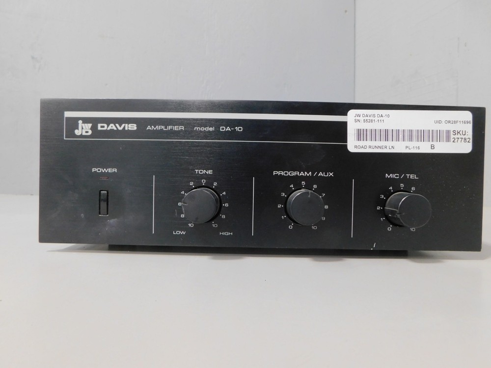 JW Davis Model DA-10 Audio Power Amplifier