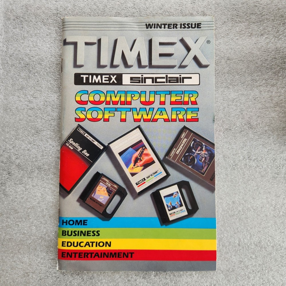 Timex Sinclair 1983 Computer Software Catalog. Winter Issue. Clean Condition