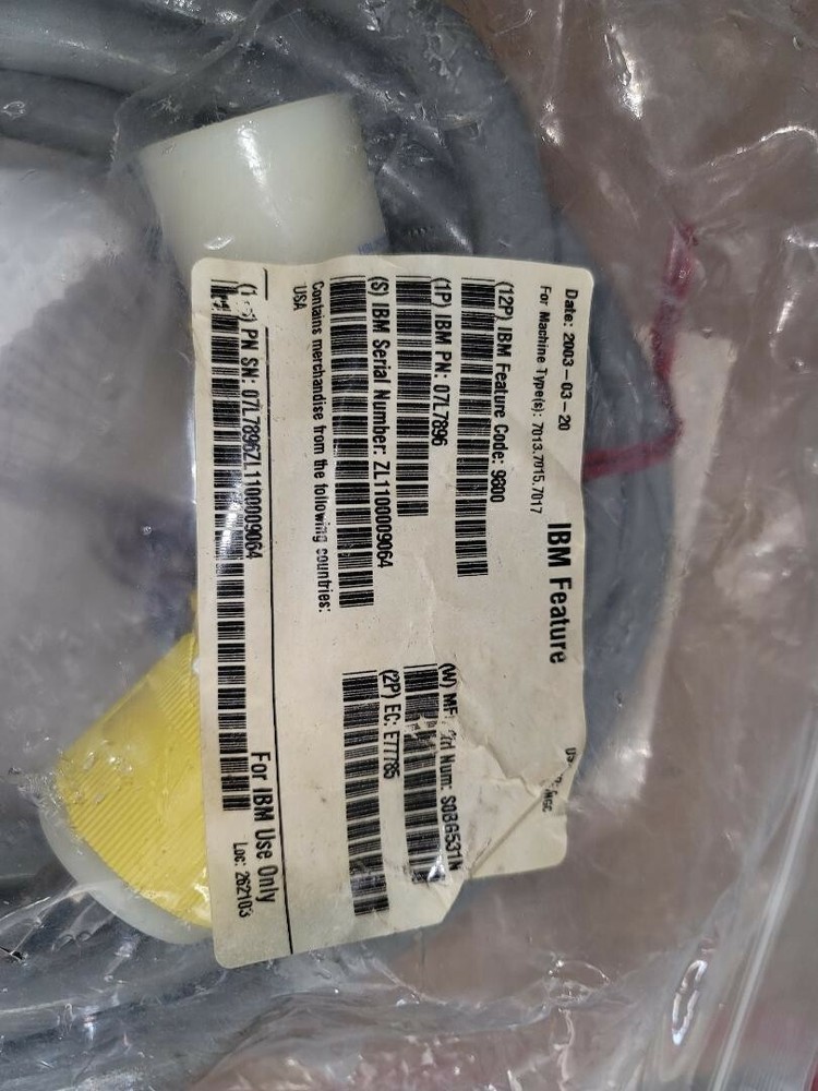 IBM 07L7896 POWER CABLE PLUG for Machine Type 7013 7015 7017