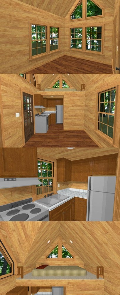 20x10 Tiny House -- 266 sq ft -- PDF Floor Plan -- Model 1B
