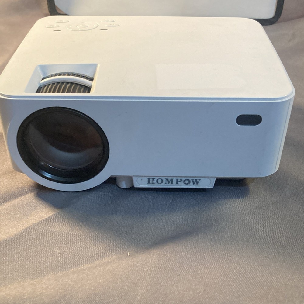 Hompow T20 LCD Desktop Projector White HDMI USB VGA Home Theater