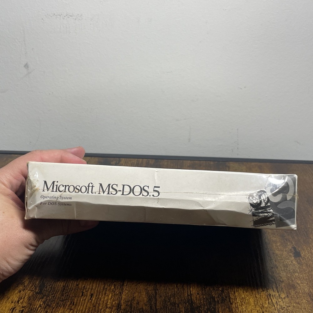 Microsoft MS-DOS 5 Spring Operating System 3.5" Diskette Complete vintage SEALED