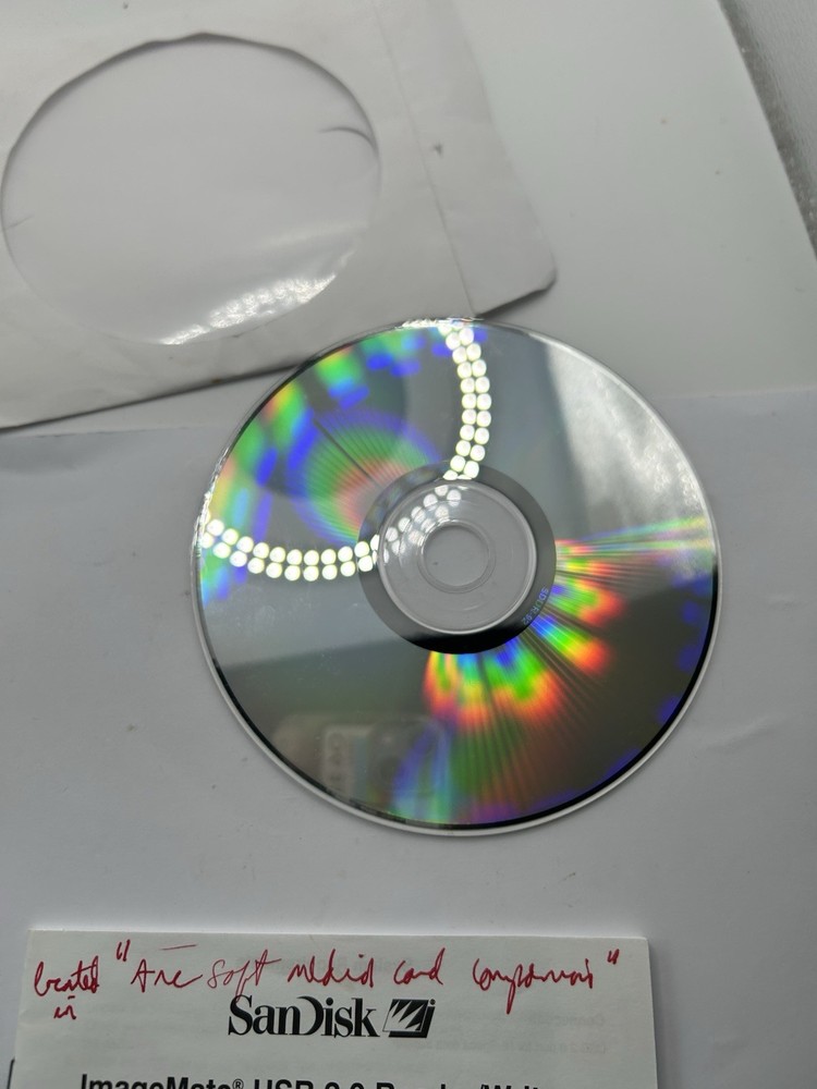 PC CD Disc Sandisk Digital Audio Player Installation Version 1.0