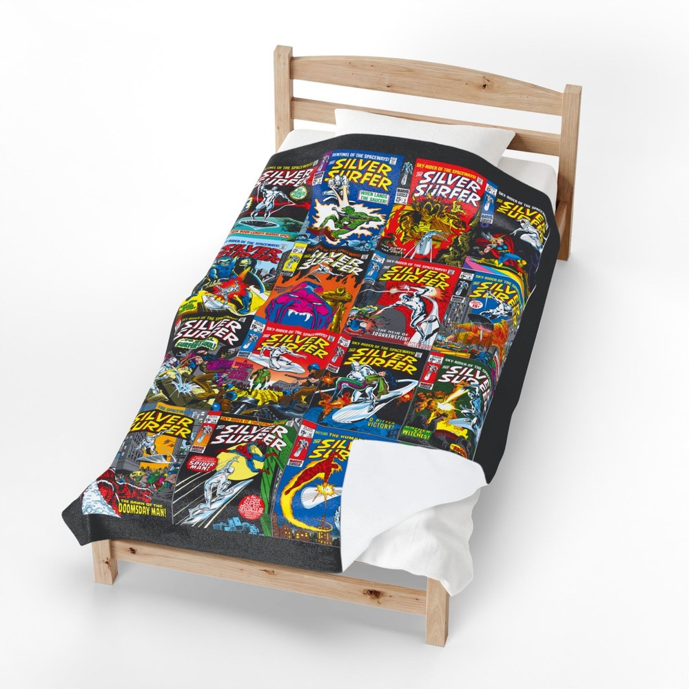 Silver Surfer Blanket - Classic Silver Age Art - Marvel Comics - Soft & Comfy