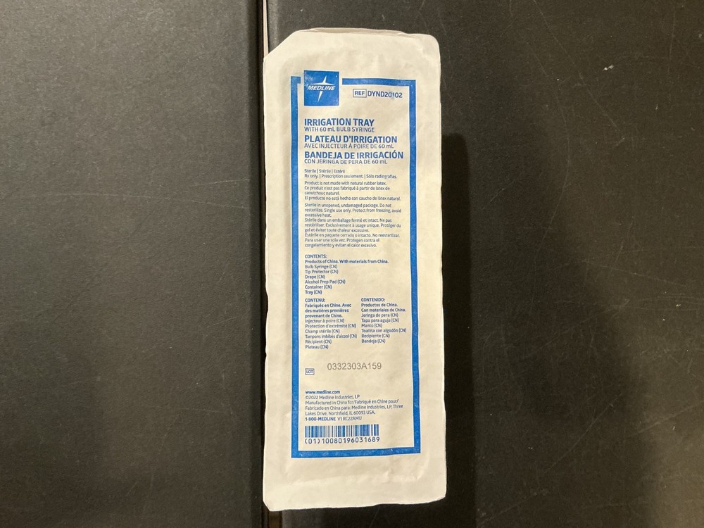 1 Medline DYND20102 Irrigation Tray