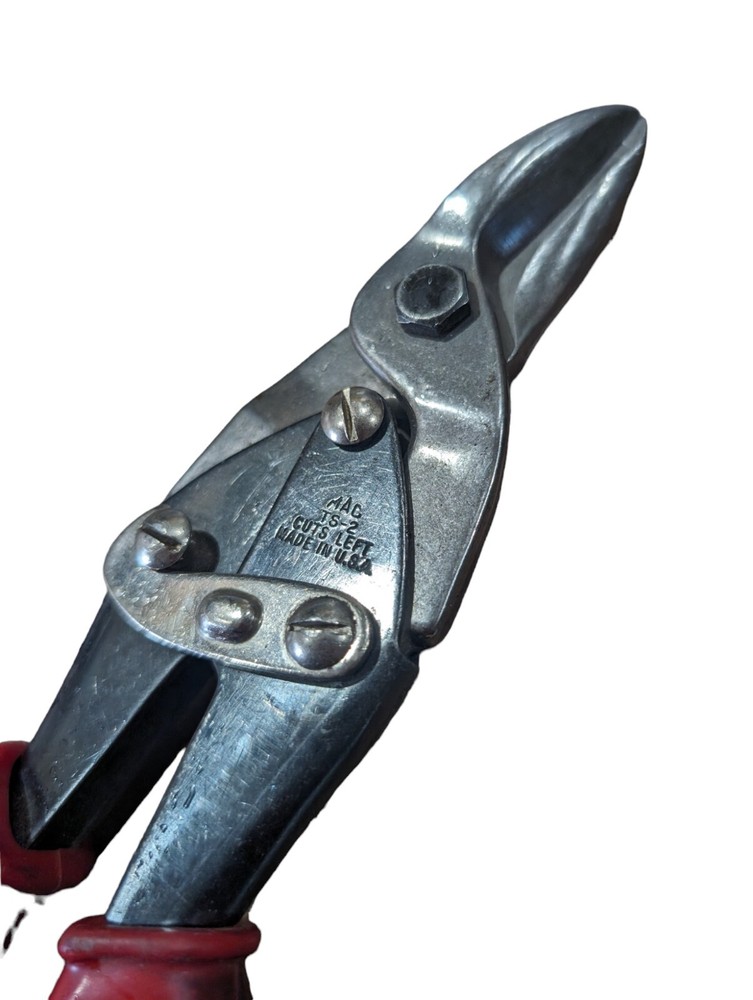 MAC Tools TS2 RED Tin Snips Made In The USA Cuts Left !