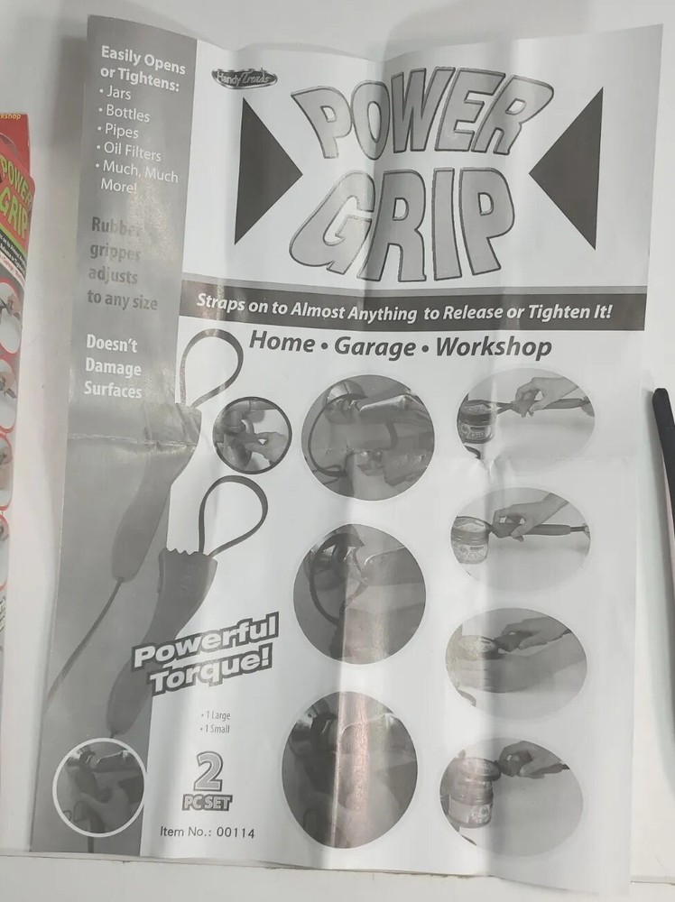 Power Hand Grip 2-Piece Value Pack Revolutionary Power Tool in Box