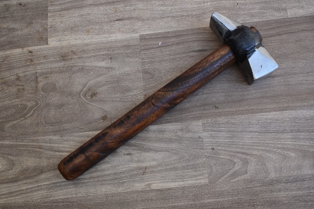 Blacksmith Hammer Iron Handforged Wood Working Square Head Hammer Tool Workshop