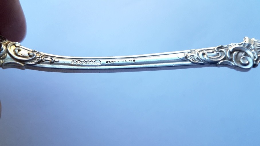 Solid Serving Spoon, Bruckmann, M. MAYER, 800 Silver K499