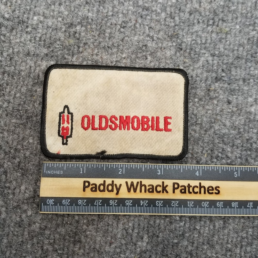 Vintage Oldsmobile Patch Car Auto Work Uniform 70s 80s Stained AA9