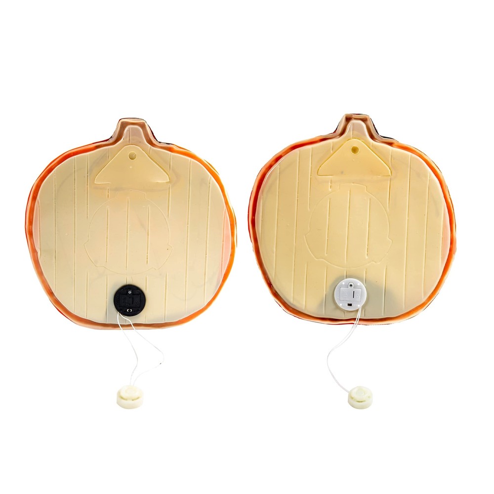 Joyin Pumpkin Wall Decor w/Light 2 Pack , Plastic