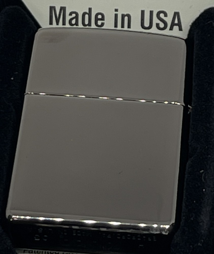 ZIPPO 2003 THE WRIGHT BROTHERS MIDNIGHT CHROME LIGHTER UNFIRED IN BOX B594