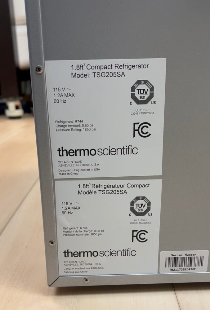 Thermo Scientific TSG205SA Countertop SOLID-STATE Fridge, 1.8 CU FT (MINT cond.)
