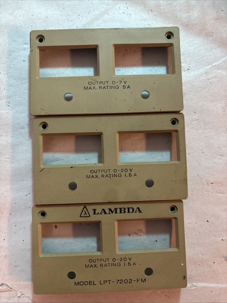 Lambda LPT-7202-FM Meter Covers Regulated Power Supply @MB294