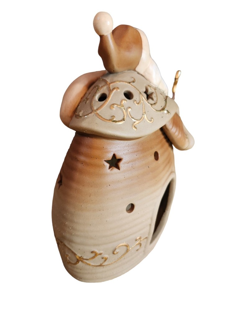 Santa Claus Tea Light 7" Luminary Statue