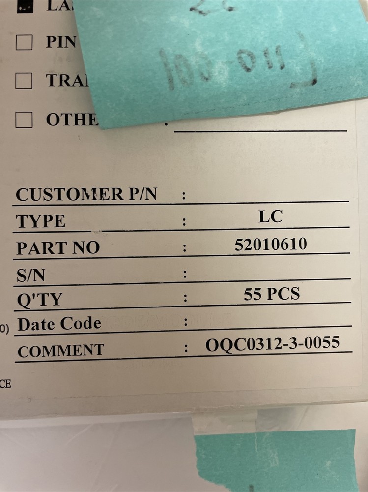 52010610 Infomax Optical Technology Corp Laser Diode / Module BOX of 55 PCS