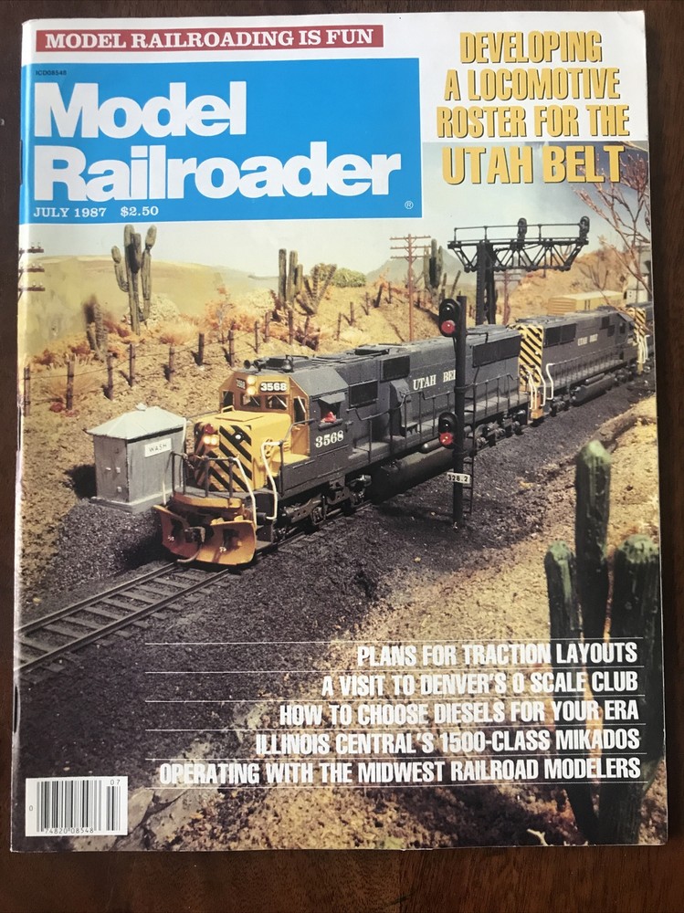 Model Railroader Train Magazines 1987 Complete Year 12 Issues Hobby Layouts GUC