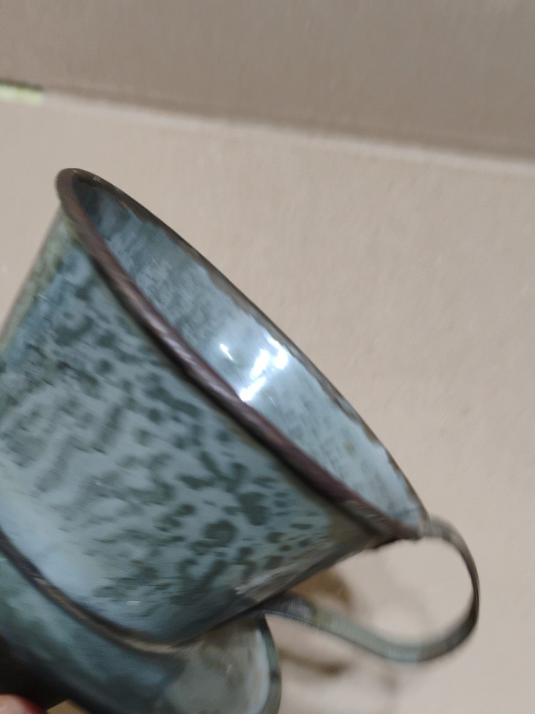 Vintage / Antique Witches Hat Enamelware Graniteware Strainer