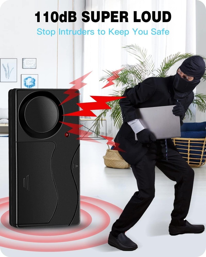 Adjustable Sensitivity 110dB Vibration Alarm with Remote for Maximum Protection