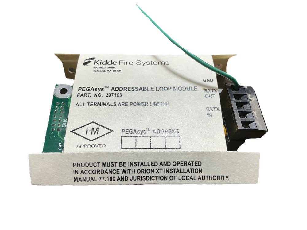 kidde fenwal AnaLASER® Interface Loop Module 297103 For Orion XT Detectors