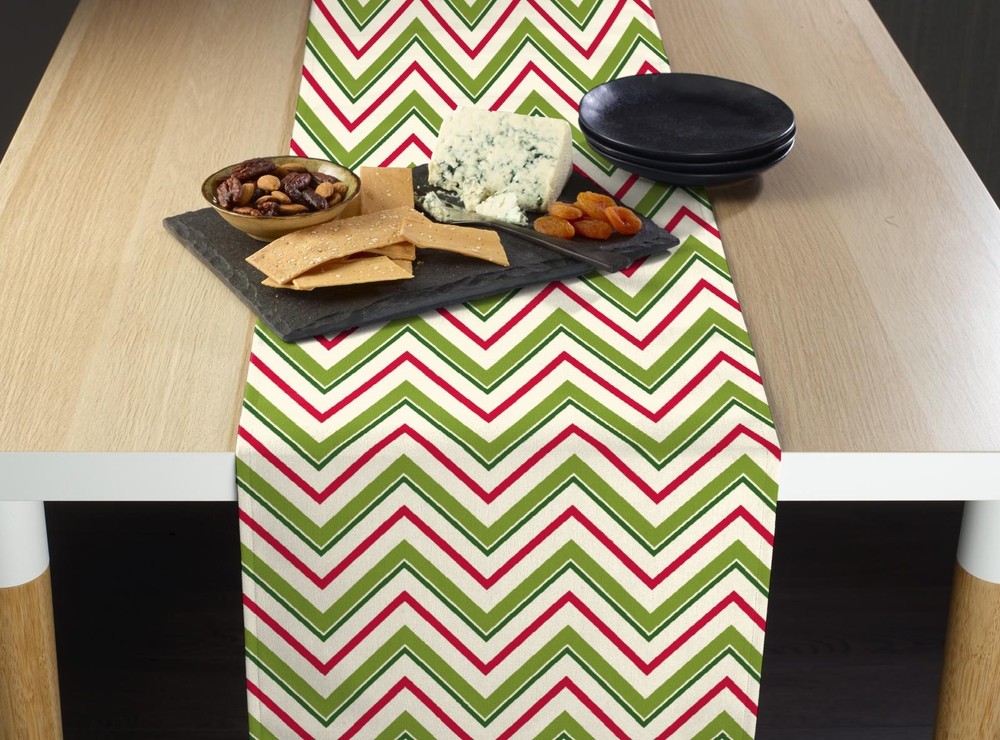 Christmas Chevron Table Runners - 12"x72" or 14"x108"