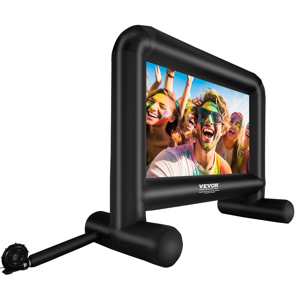 VEVOR Inflatable Movie Screen 16 FT Inflatable Projector Screen with Blower