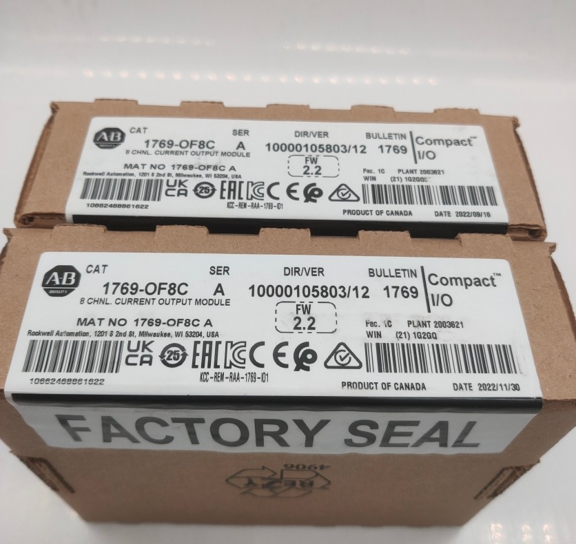 AB 1769-OF8C /A CompactLogix 8-Ch Analog Output Current Module