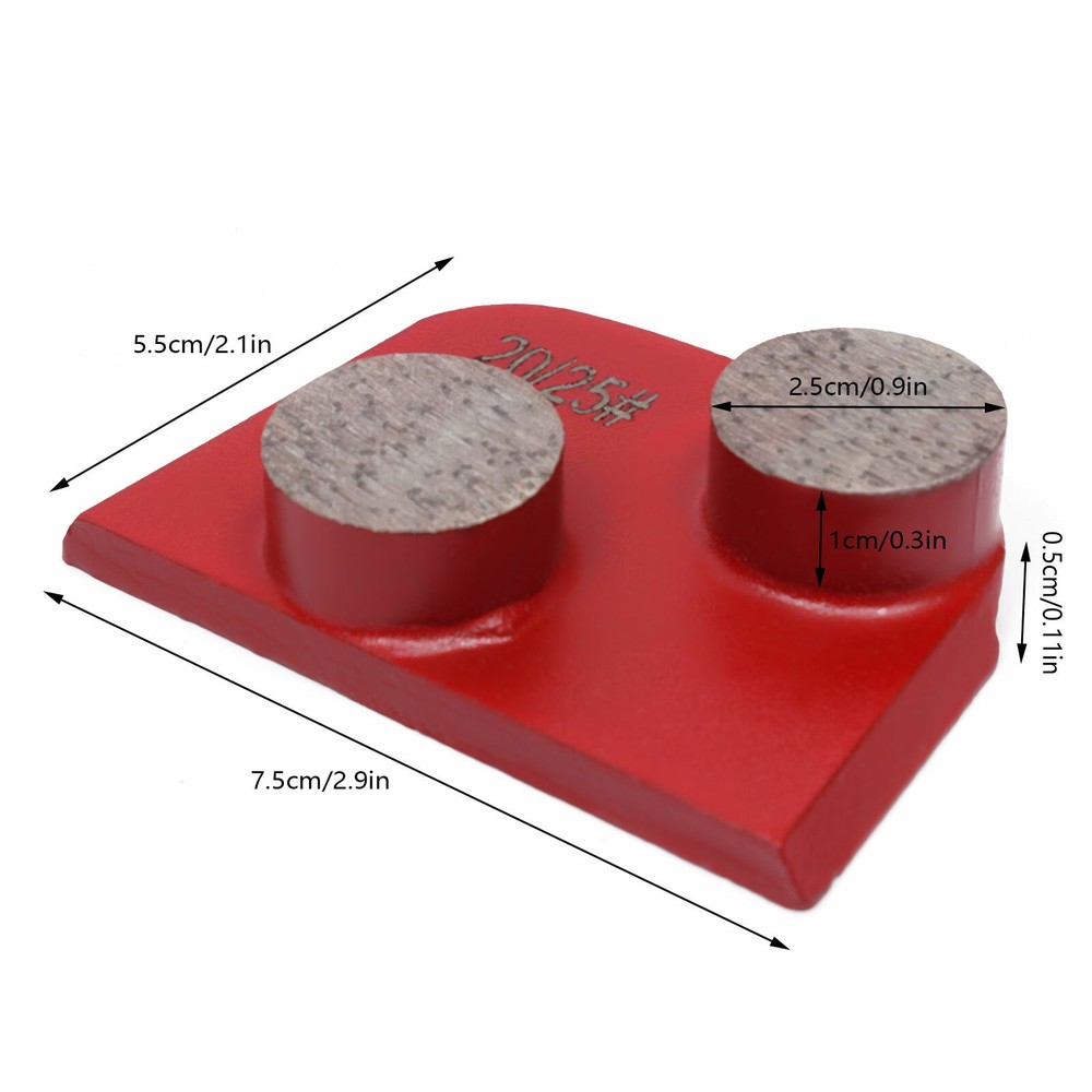 9*Durable Medium Bond Diamond Segments 20/25 Grit Floor/Concrete Grinding Disc