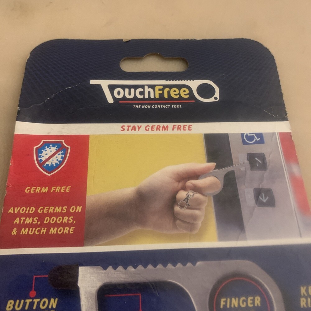 Silver Metal Touch Free Non Contact Tool: Avoid Germs On ATMS,Doors & More (NEW)