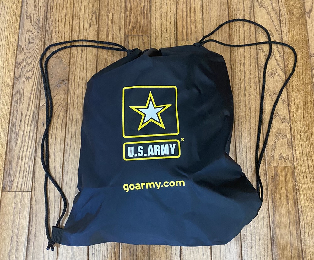 New U.S. Army Black Bag Army Draw String Bag Back Pack