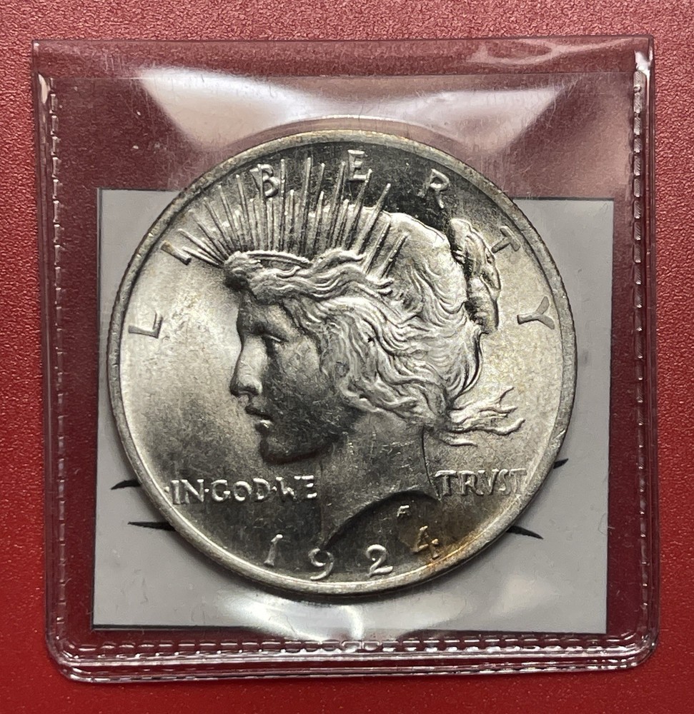 1924 P Peace Silver Dollar, Choice to Gem Uncirculated.