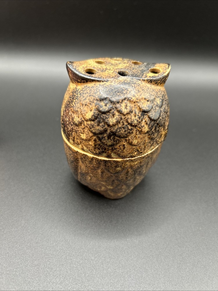 VTG Stoneware Owl Incense Burner, 2 Pcs