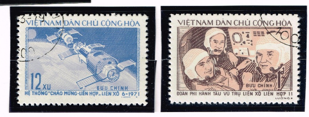 Vietnam Soviet Space Station Salut set 1971