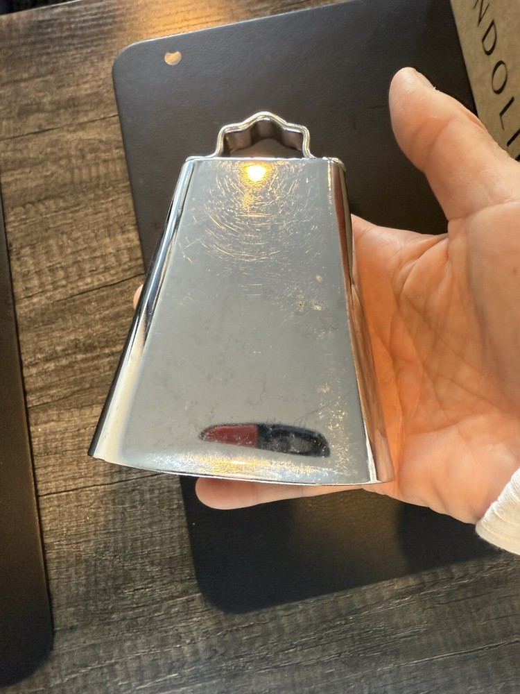 Chrome Latin Percussion Salsa Handheld Cowbell 4in