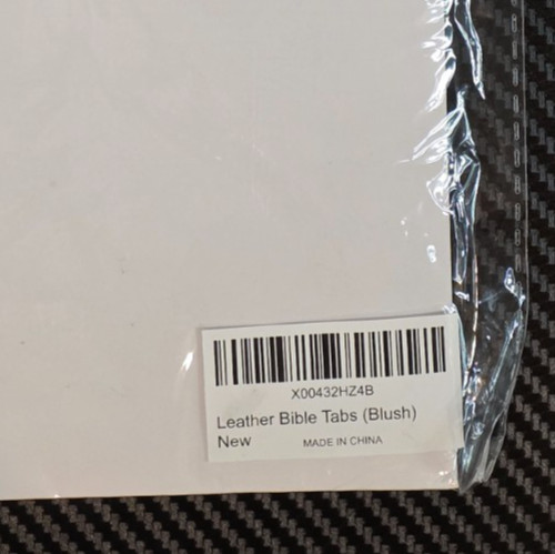 Grace & Bloom Collective Leather Bible Tabs Blush