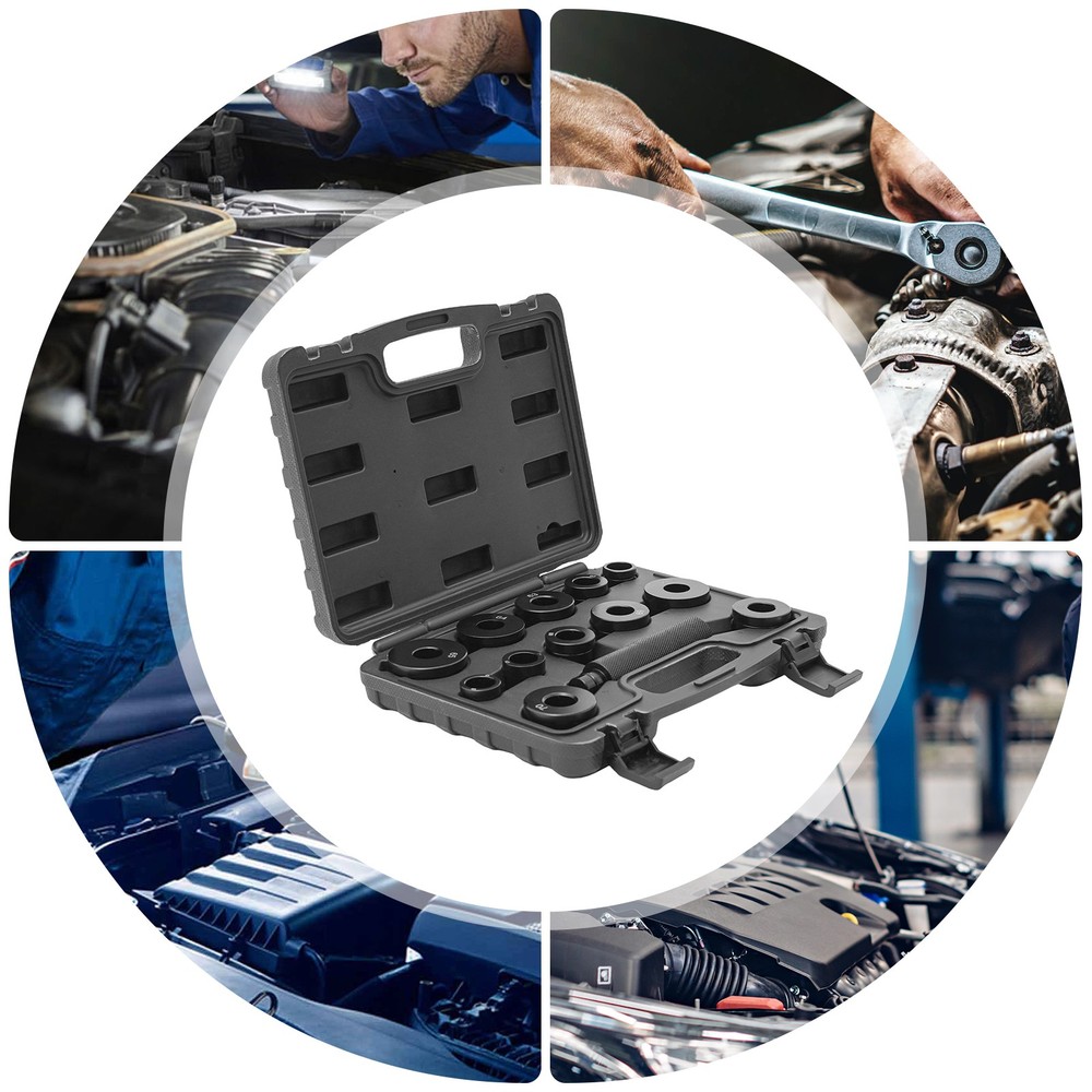 13PCS Modern Transmissions Bushing Driver Set Bushing Driver Tools Kit ﻿Black US