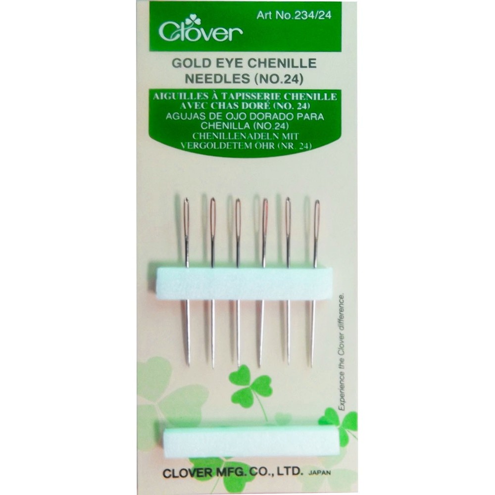Gold Eye Chenille Needles  Size 24 6/Pkg