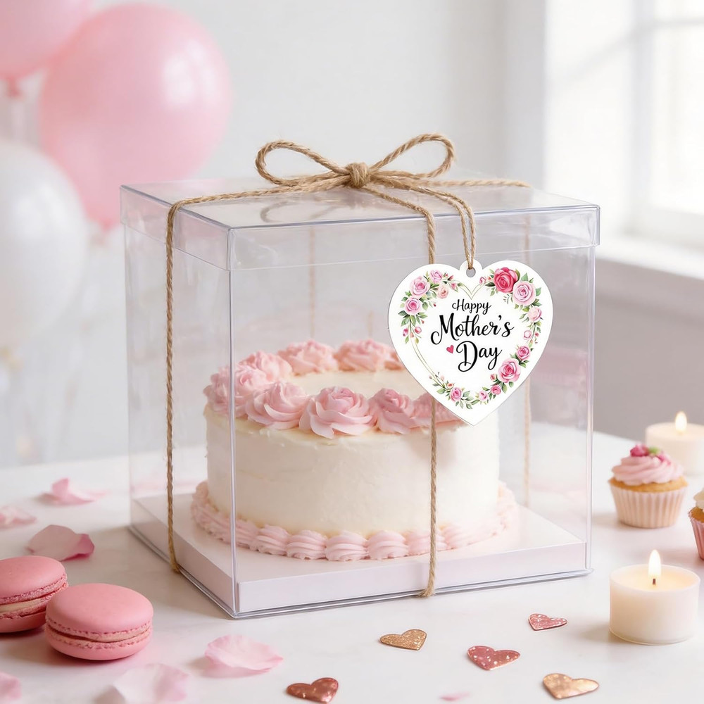 Mothers Day Gift Tags with String - 50 Personalized Floral Tags for Wrapping