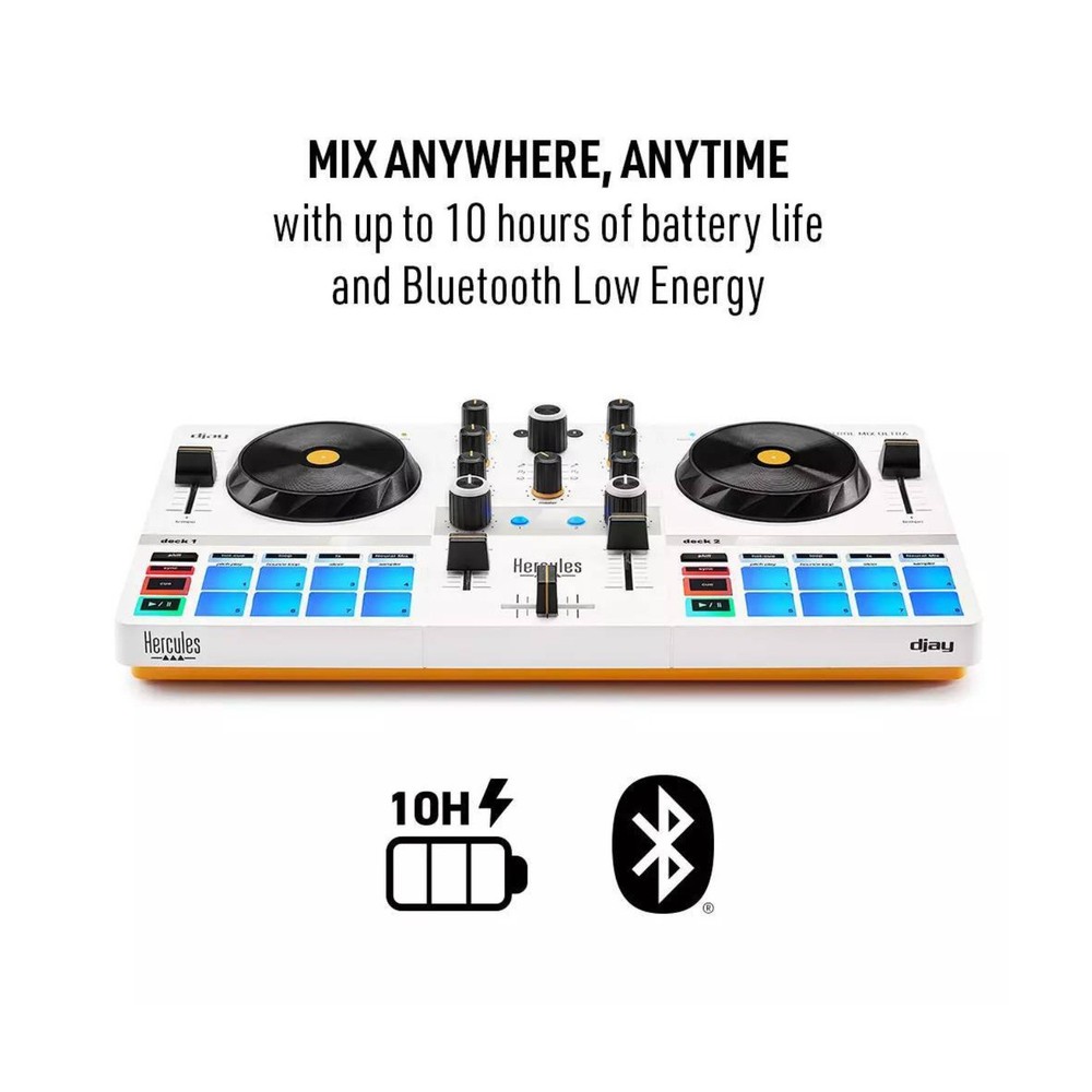 Hercules DJ Control Mix Ultra - Mobile DJ Controller with Bluetooth