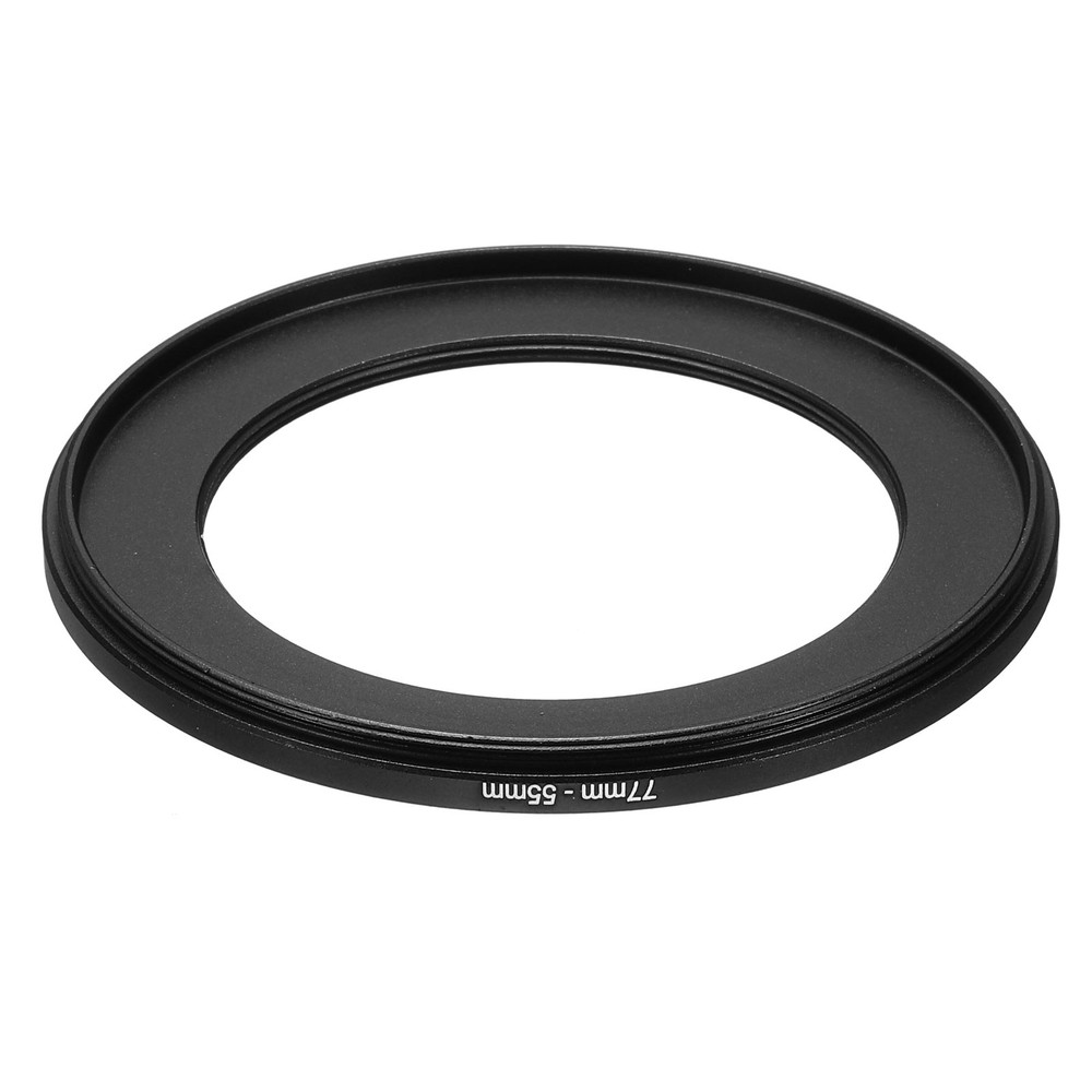 77-55mm Metal Step Down Ring Camera Lens Filter Adapter Ring Aluminum Filter