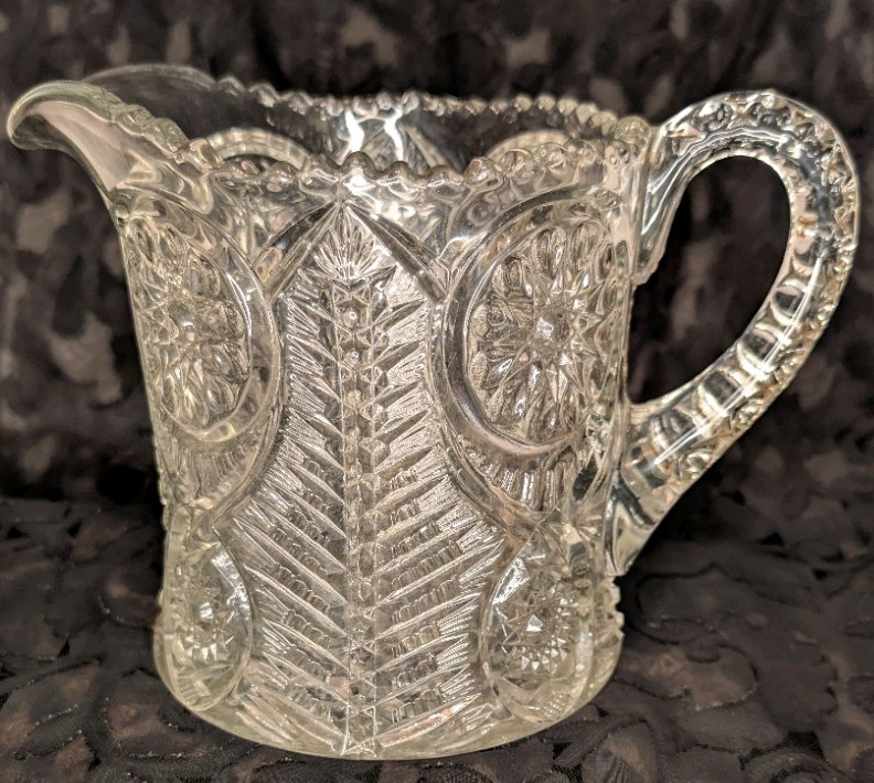 Vintage Crystal Pitcher Height 6"