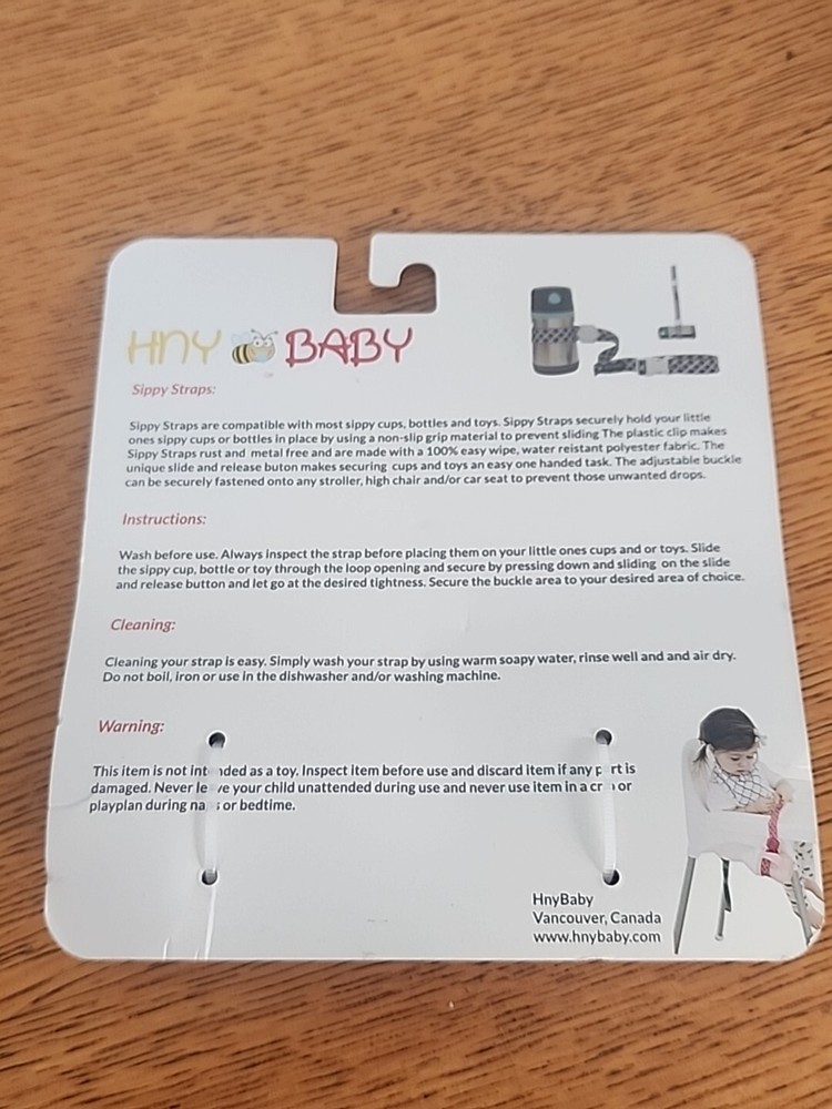 New Hny Baby Sippy Strap Blue