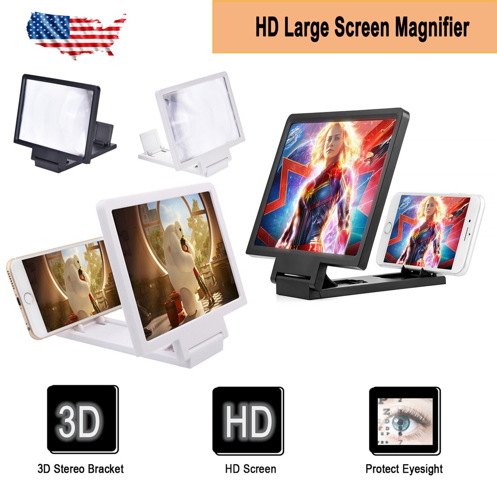3D Magnifier Enlarged Mobile Screen Stand Amplifier Phone Bracket Holder Support