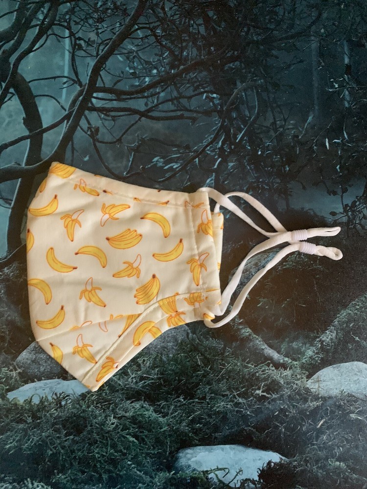 Adjustable/washable Facemask! Banana Ed. Reusable!