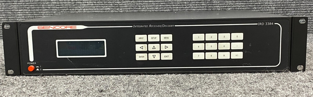Sencore IRD 3384 ATSC Receiver Decoder w/ Power Cord